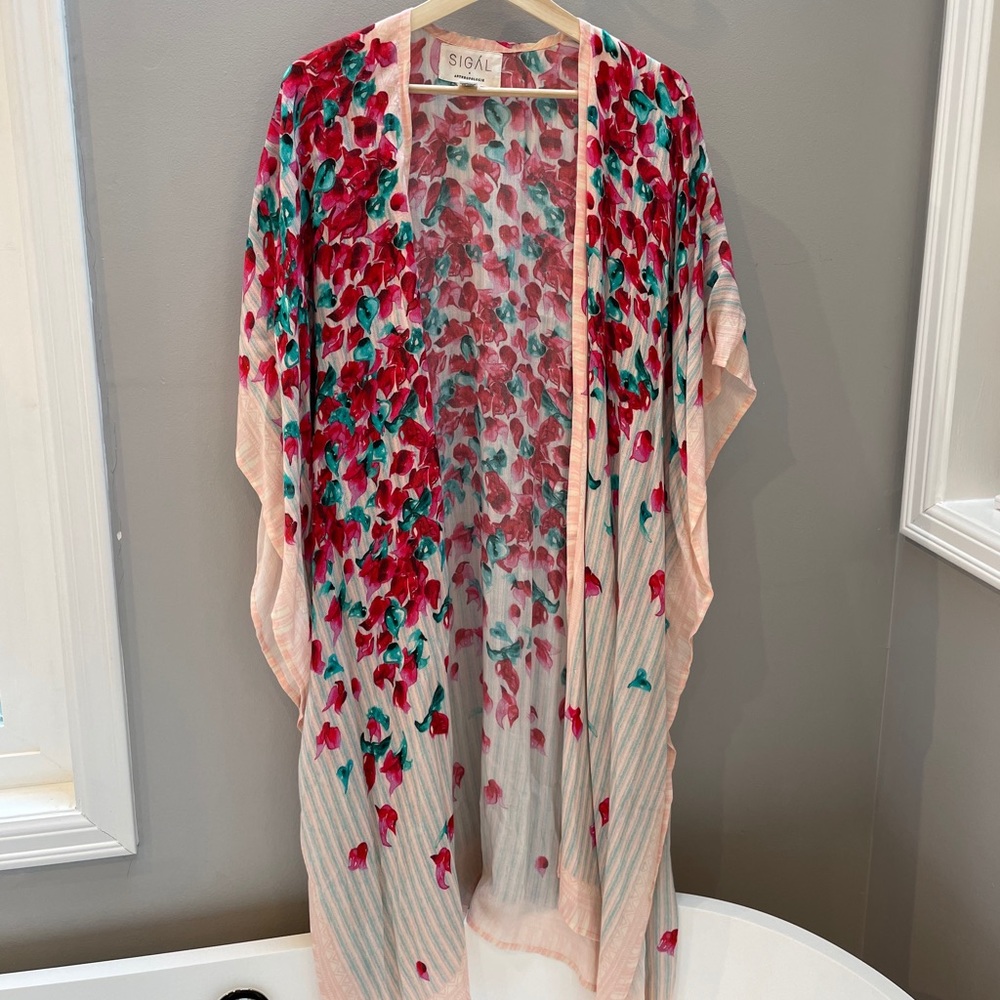 Long Anthropologie kimono top